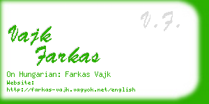 vajk farkas business card